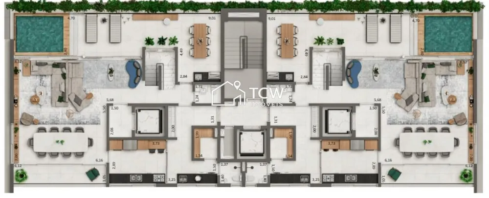 Cobertura, 4 quartos, 338 m² - Foto 8