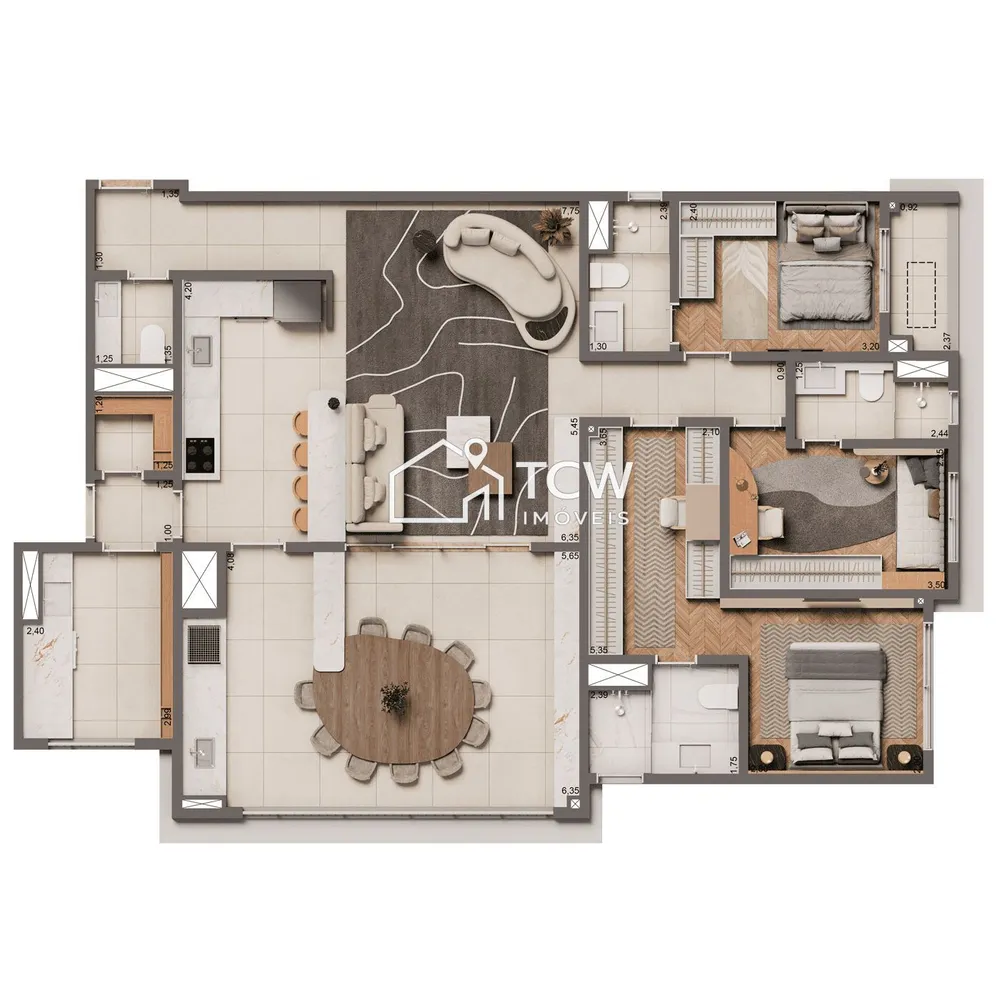 Apartamento, 3 quartos, 135 m² - Foto 12