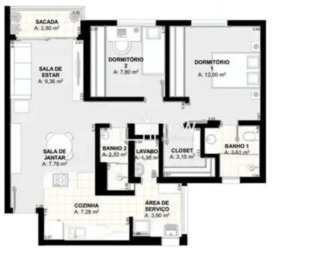 Apartamento, 3 quartos, 173 m² - Foto 12