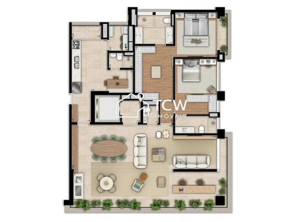 Apartamento, 3 quartos, 195 m² - Foto 8
