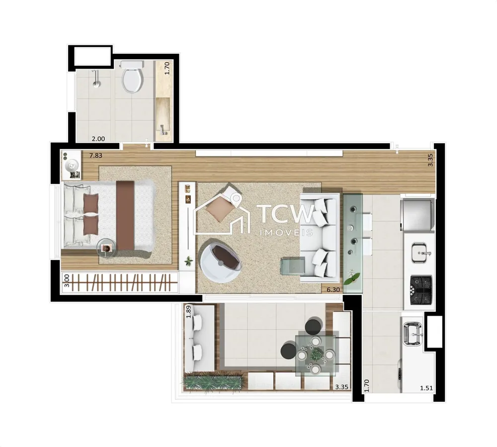 Apartamento, 1 quarto - Foto 11