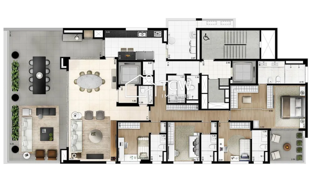 Apartamento, 4 quartos, 278 m² - Foto 1