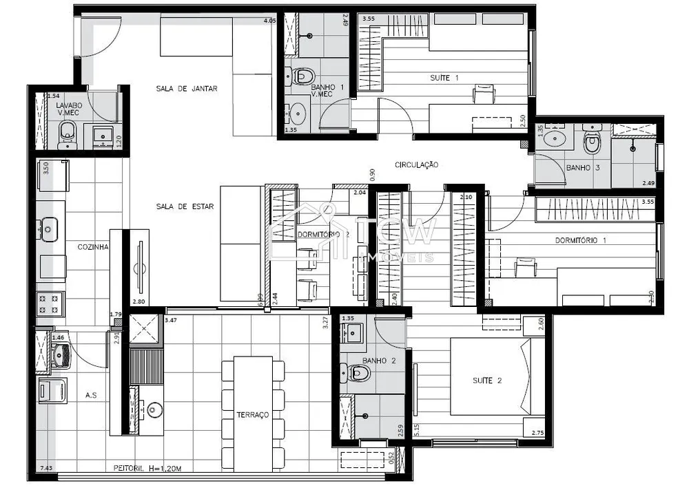 Apartamento, 3 quartos, 109 m² - Foto 6