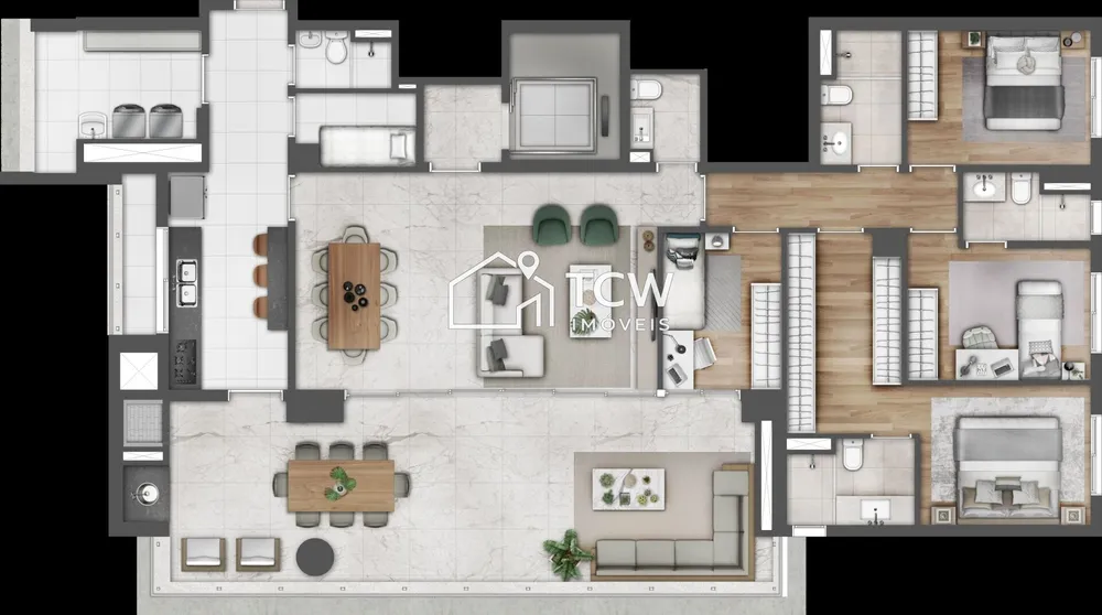 Apartamento, 4 quartos, 224 m² - Foto 7