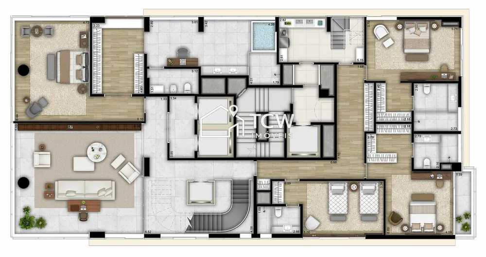 Cobertura, 4 quartos, 771 m² - Foto 1