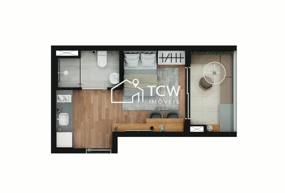 Apartamento, 1 quarto, 24 m² - Foto 5