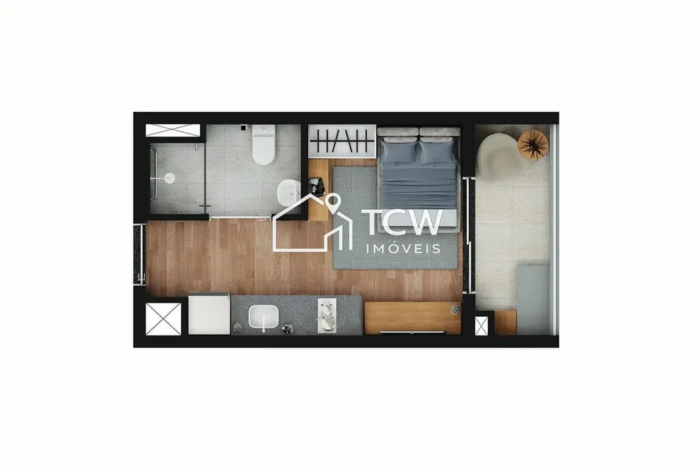 Apartamento, 1 quarto, 24 m² - Foto 7
