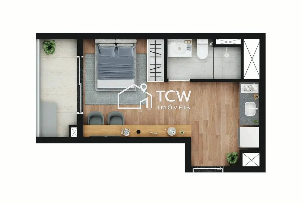 Apartamento, 1 quarto, 24 m² - Foto 6