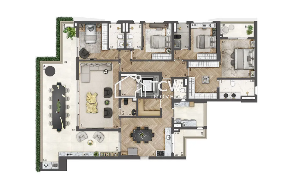 Apartamento, 4 quartos, 246 m² - Foto 12