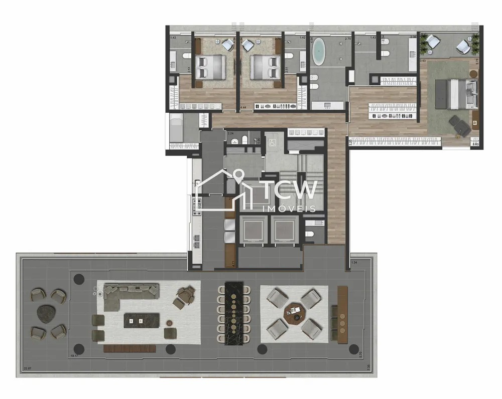 Apartamento, 4 quartos, 403 m² - Foto 3