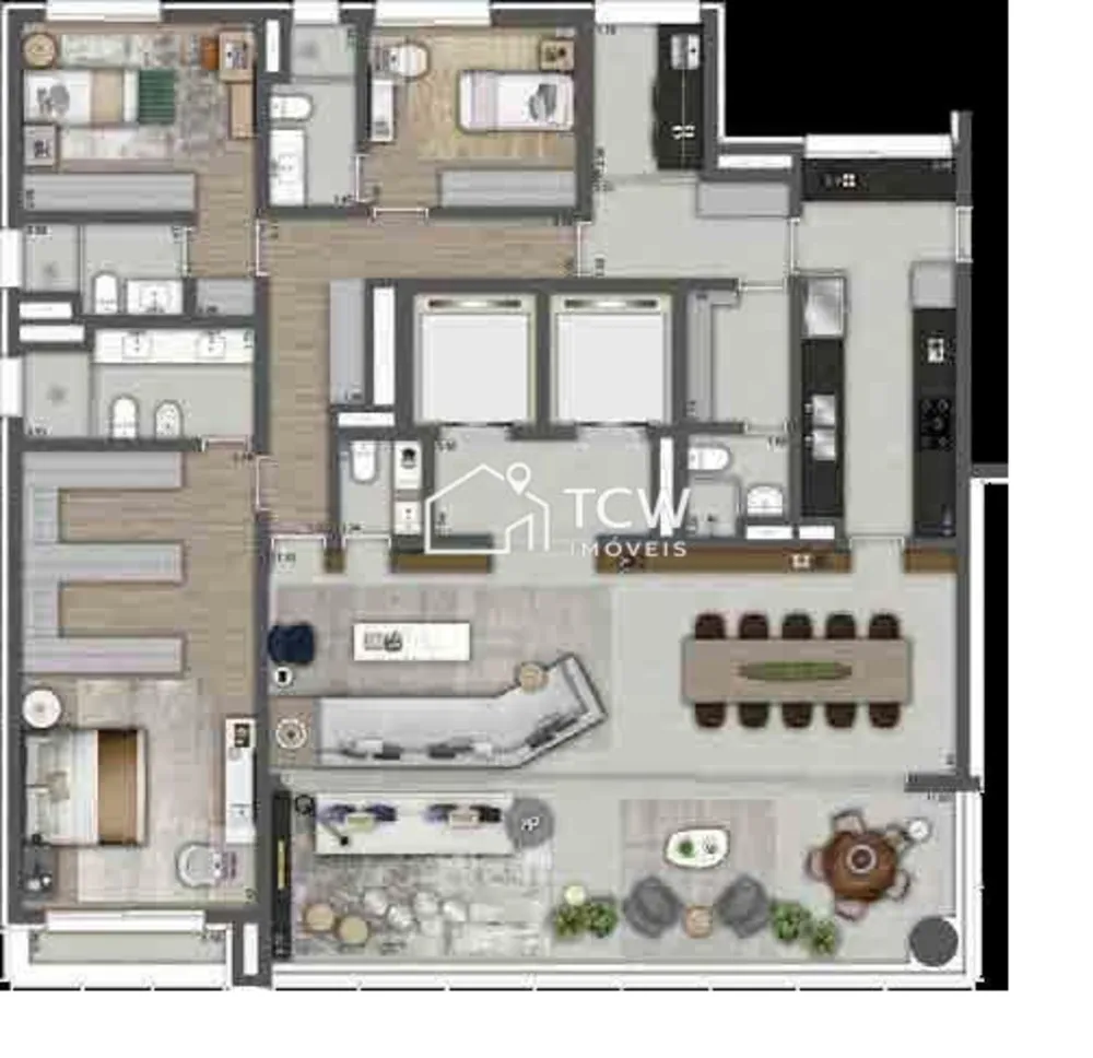 Apartamento, 3 quartos, 240 m² - Foto 3