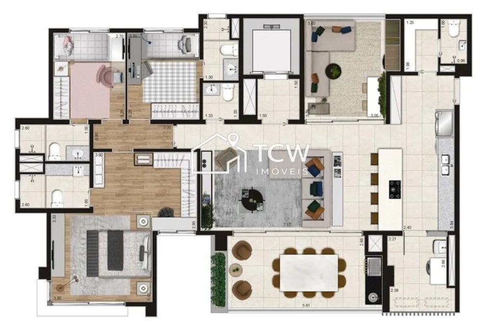 Apartamento, 3 quartos, 165 m² - Foto 4