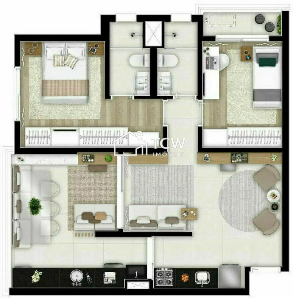 Apartamento, 2 quartos, 65 m² - Foto 5
