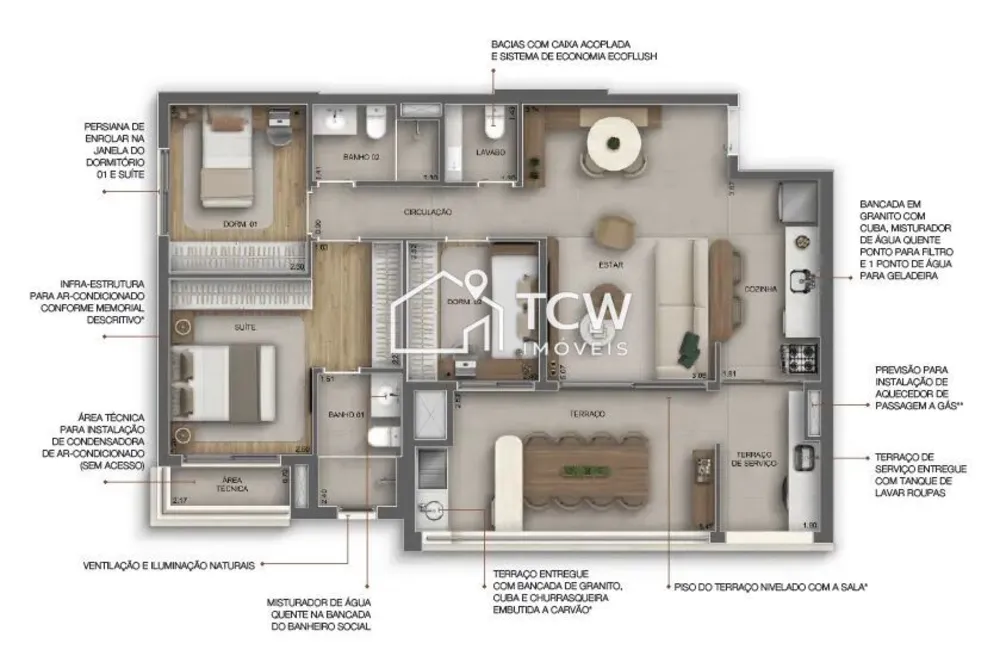 Apartamento, 2 quartos, 75 m² - Foto 5