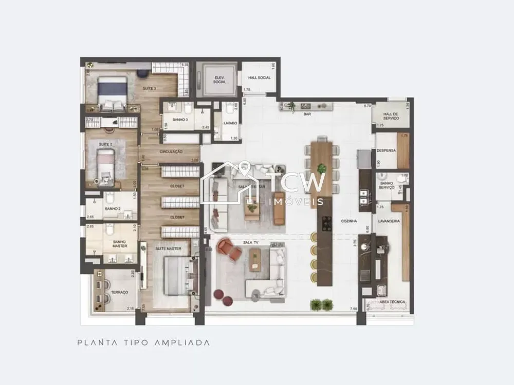 Apartamento, 3 quartos, 209 m² - Foto 11