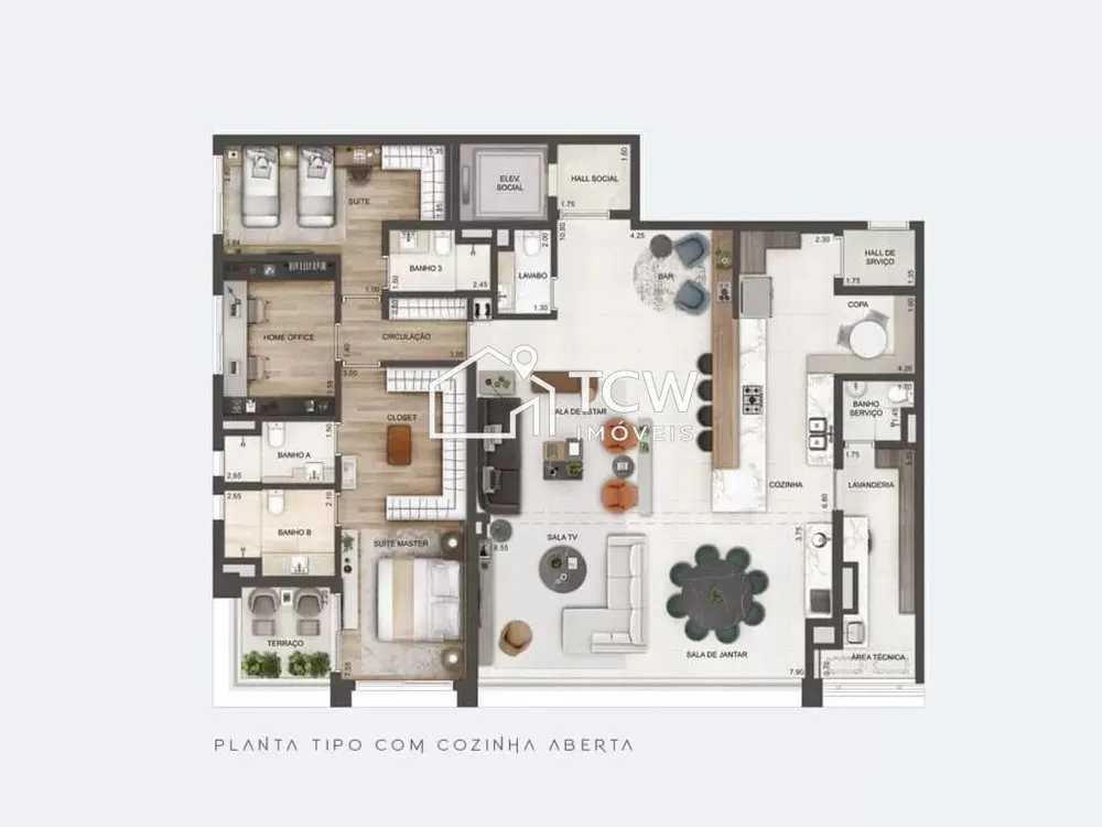 Apartamento, 3 quartos, 209 m² - Foto 12