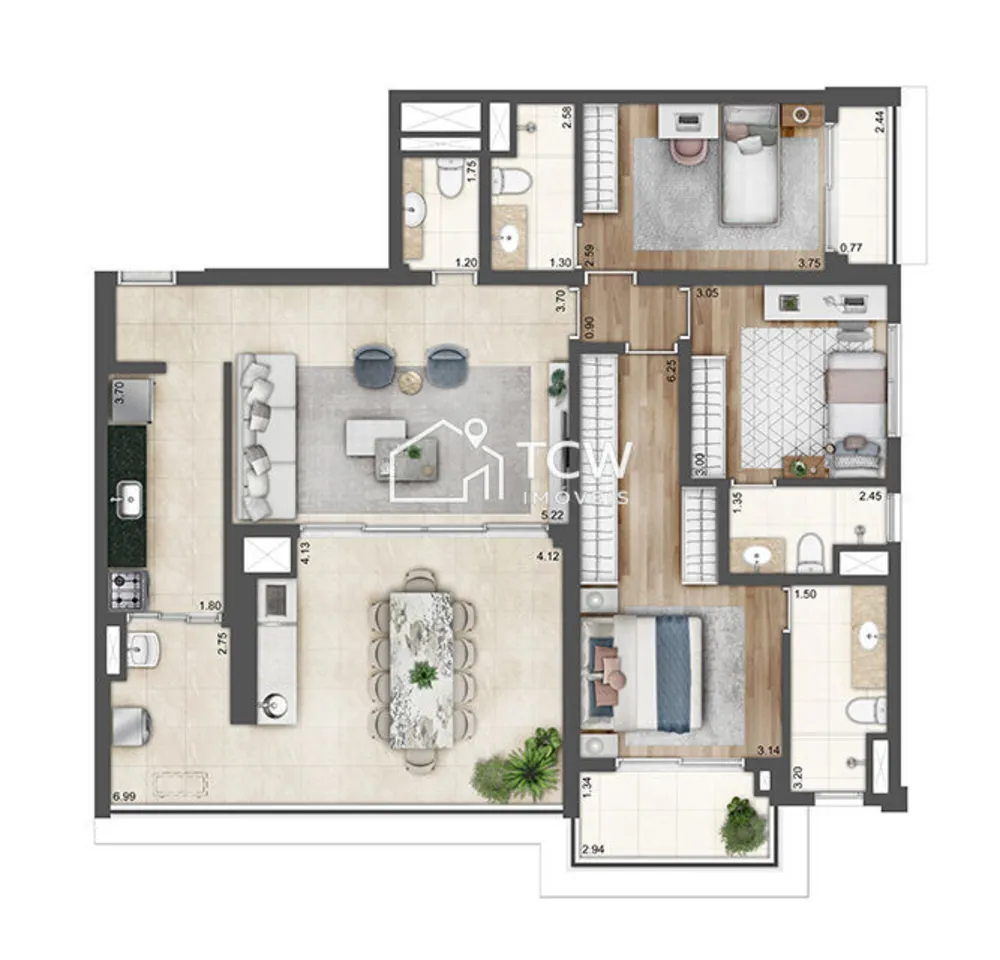 Apartamento, 3 quartos, 111 m² - Foto 12