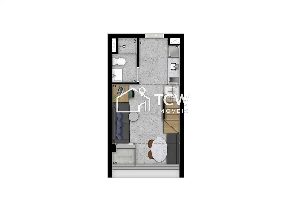 Apartamento, 1 quarto, 23 m² - Foto 5