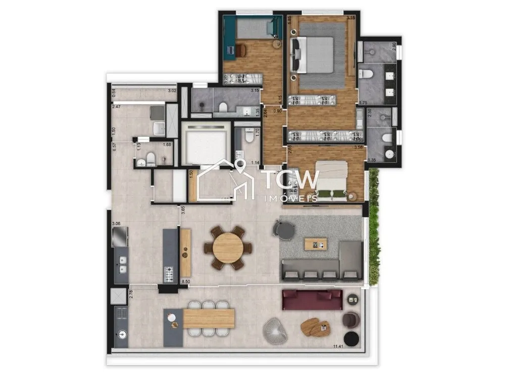 Apartamento, 3 quartos, 181 m² - Foto 5