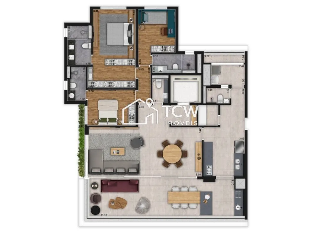 Apartamento, 3 quartos, 181 m² - Foto 11