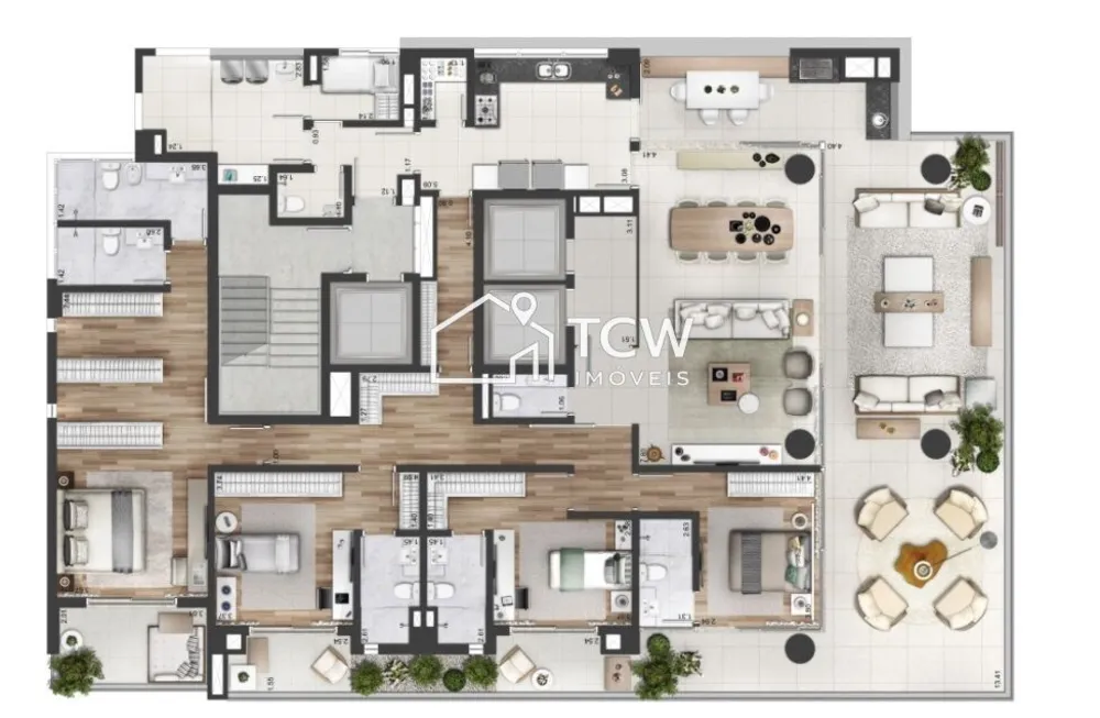 Apartamento, 4 quartos, 322 m² - Foto 12