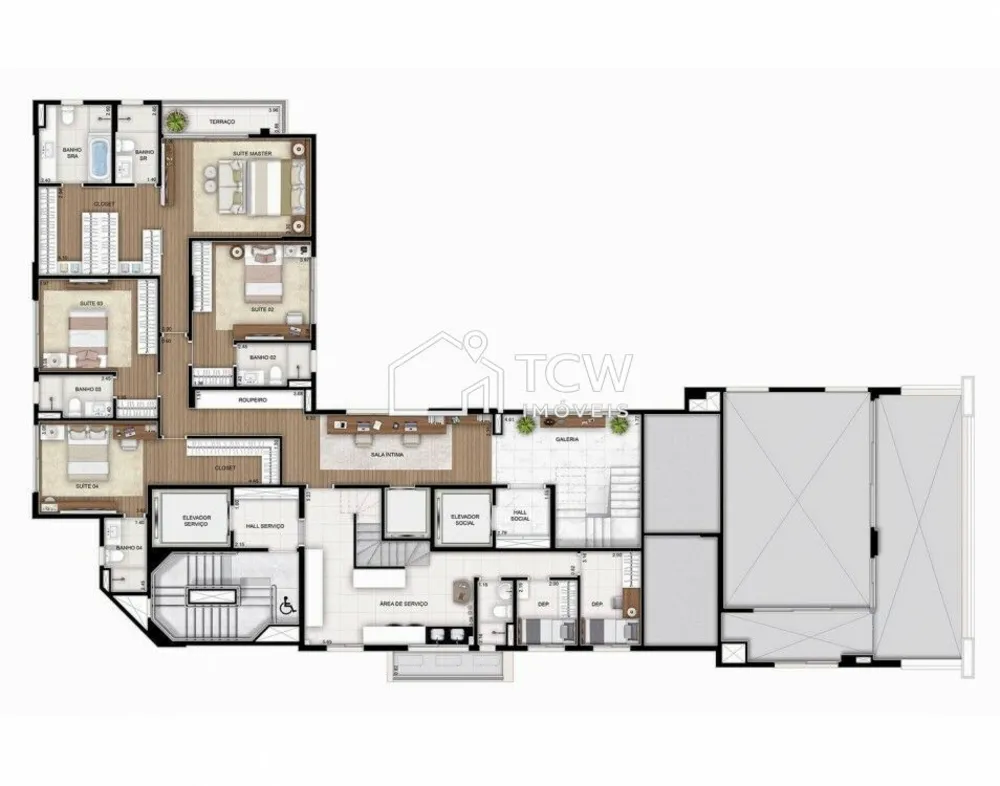 Cobertura, 4 quartos, 518 m² - Foto 16