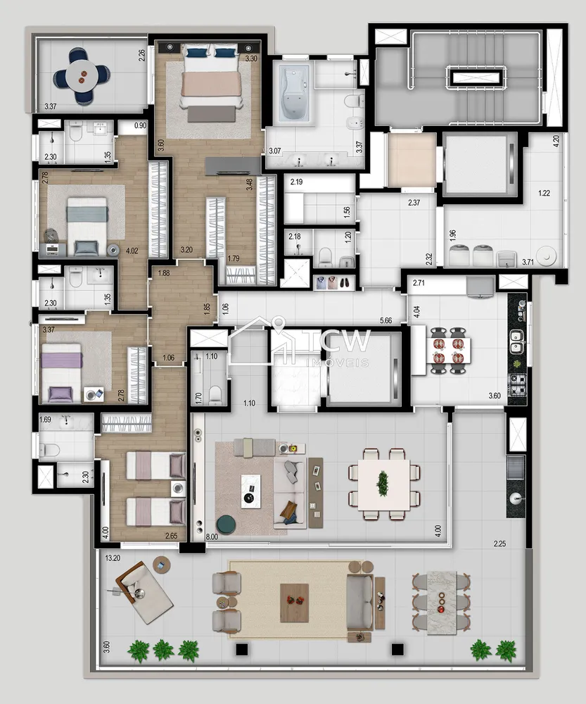 Apartamento, 4 quartos, 270 m² - Foto 8