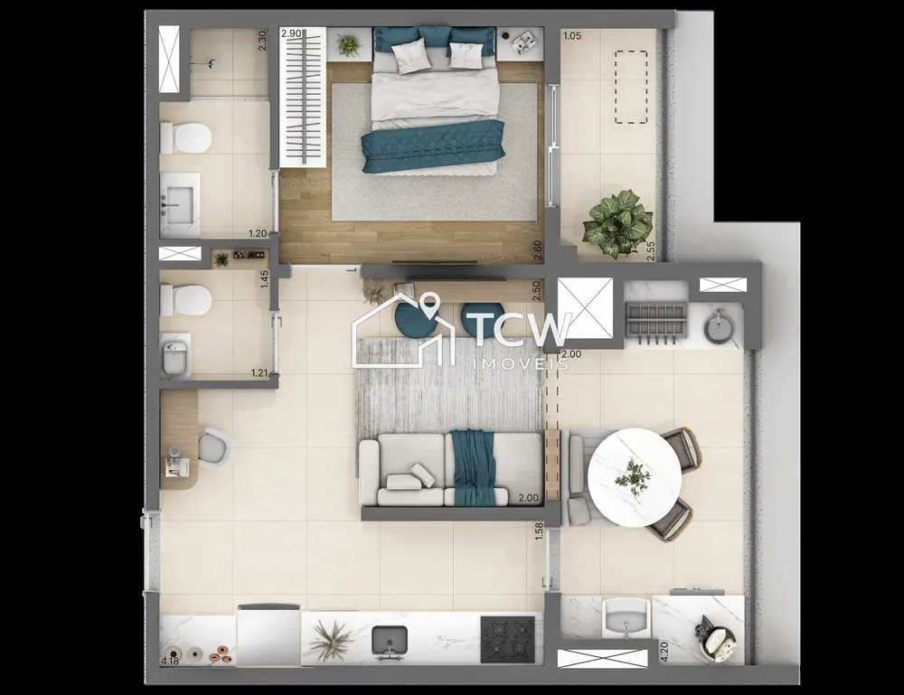 Apartamento, 2 quartos, 65 m² - Foto 3