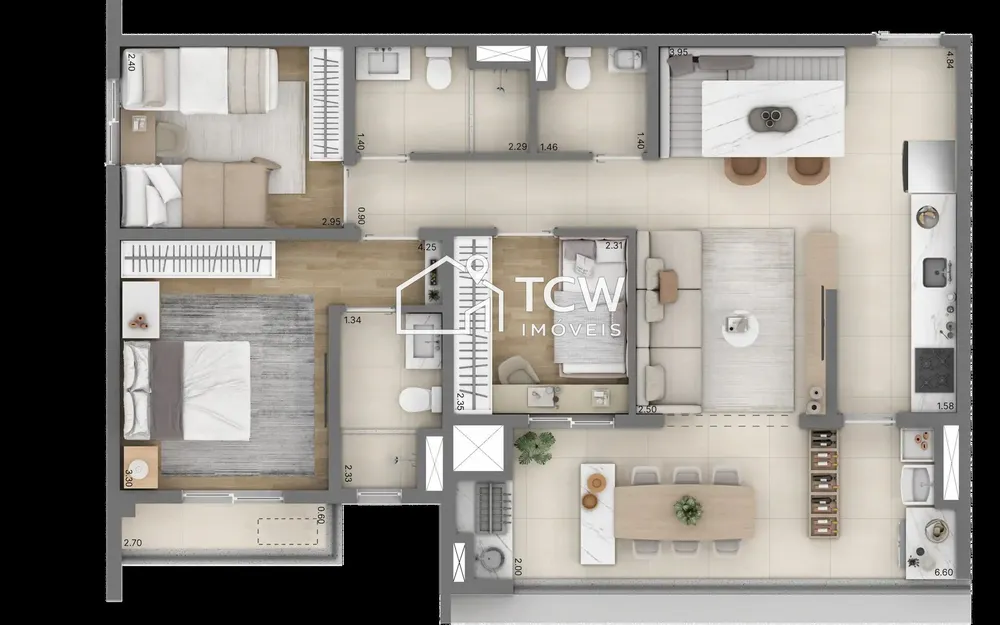 Apartamento, 2 quartos, 65 m² - Foto 12