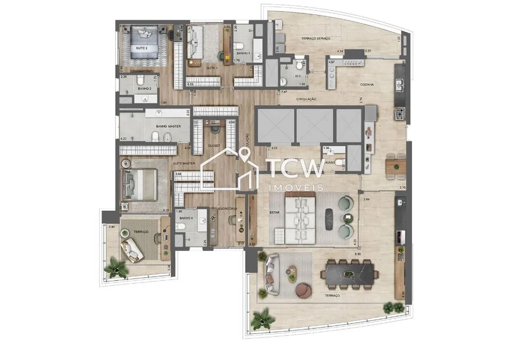 Apartamento, 4 quartos, 276 m² - Foto 4
