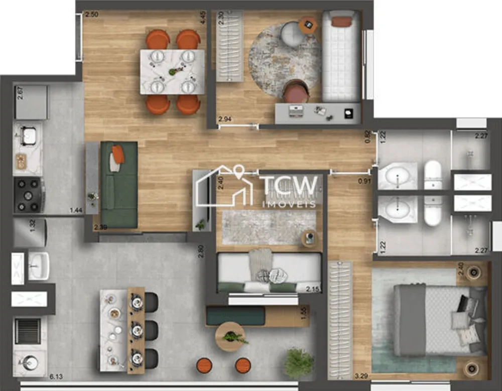 Apartamento, 2 quartos, 63 m² - Foto 7