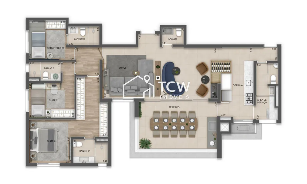 Apartamento, 3 quartos, 141 m² - Foto 12