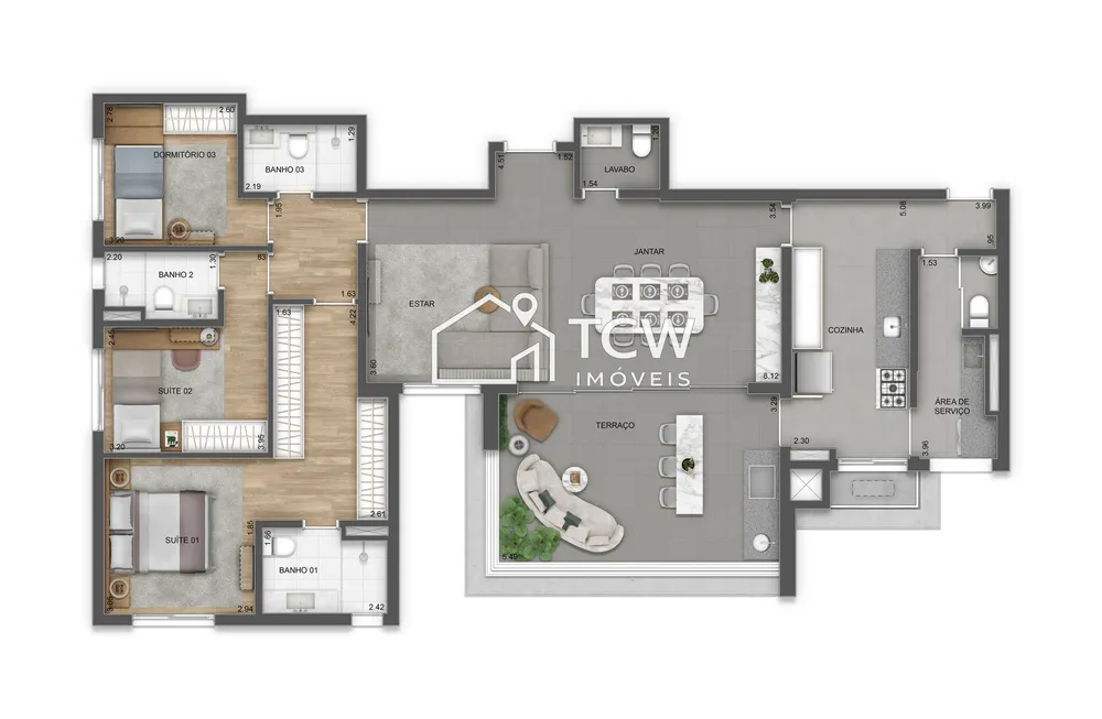Apartamento, 3 quartos, 141 m² - Foto 11