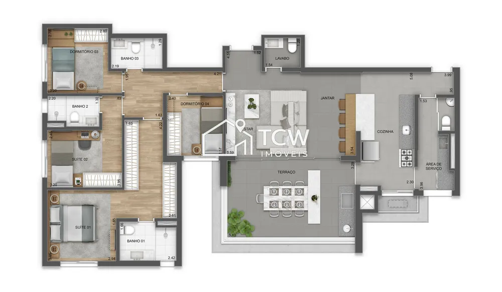 Apartamento, 3 quartos, 141 m² - Foto 10