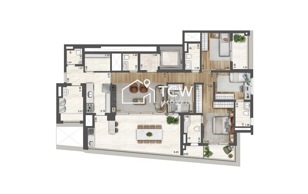 Apartamento, 3 quartos, 162 m² - Foto 12