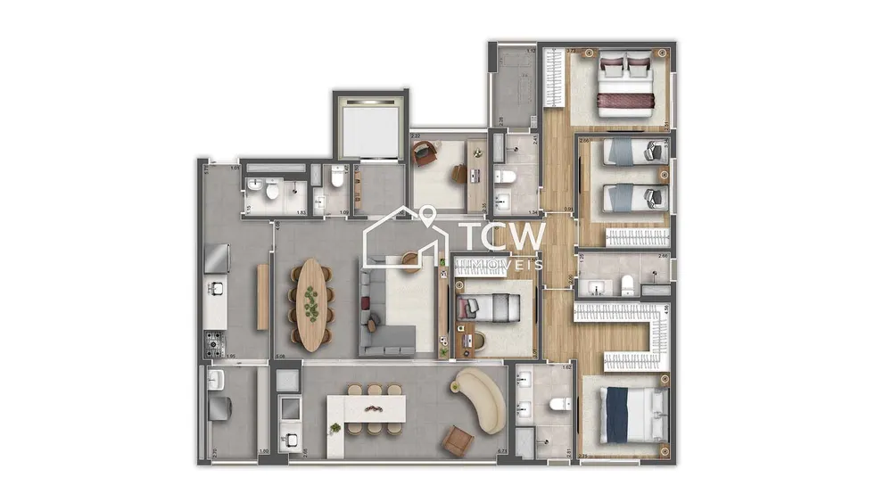Apartamento, 3 quartos, 147 m² - Foto 11
