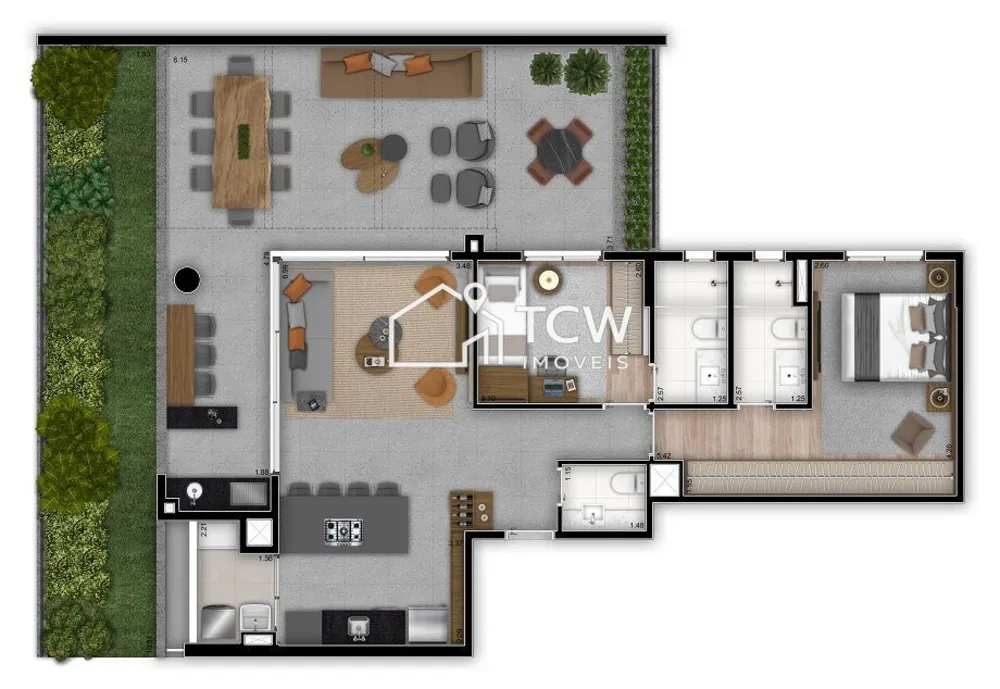 Apartamento, 2 quartos, 145 m² - Foto 12
