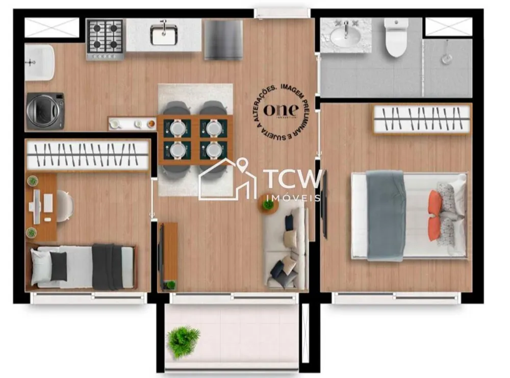 Apartamento, 2 quartos, 37 m² - Foto 4