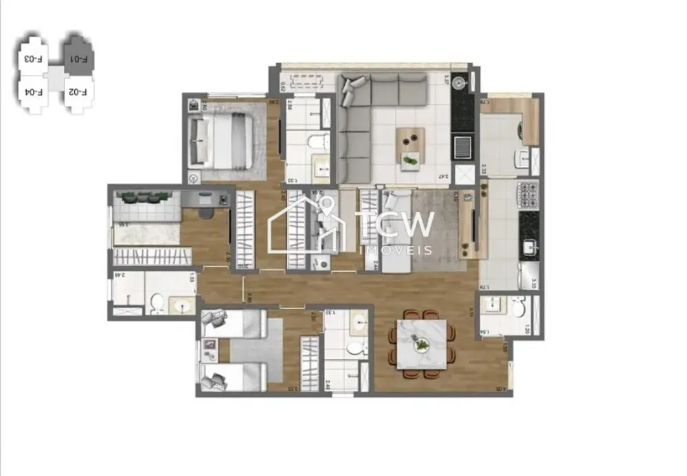 Apartamento, 4 quartos, 108 m² - Foto 8
