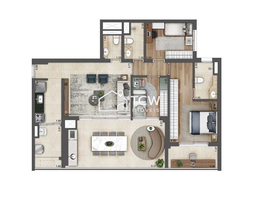 Apartamento, 3 quartos, 126 m² - Foto 11