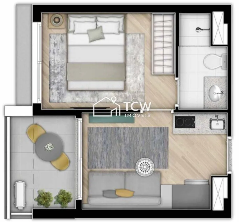 Apartamento, 1 quarto, 27 m² - Foto 5