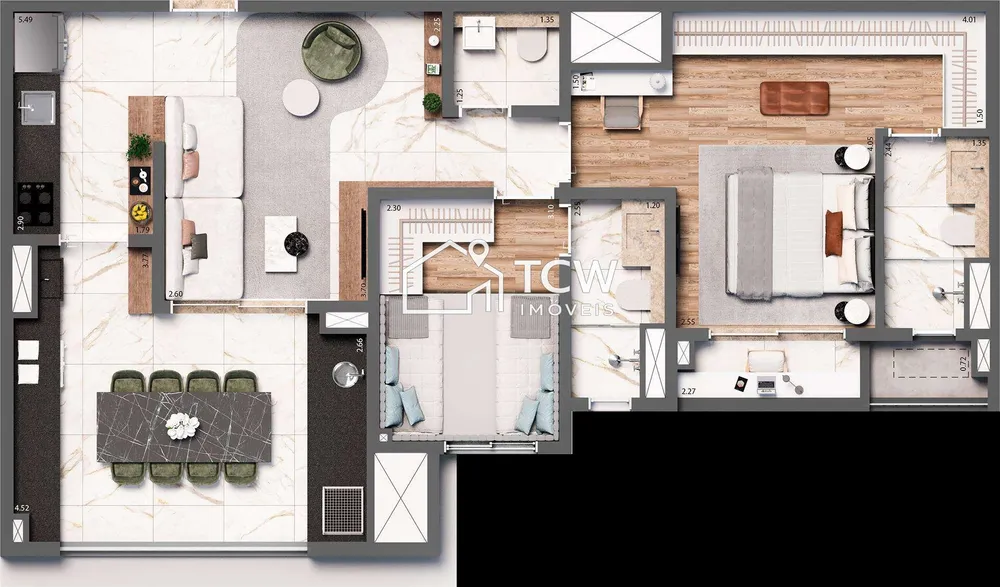 Apartamento, 3 quartos, 100 m² - Foto 12