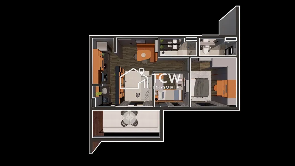 Apartamento, 2 quartos, 59 m² - Foto 8