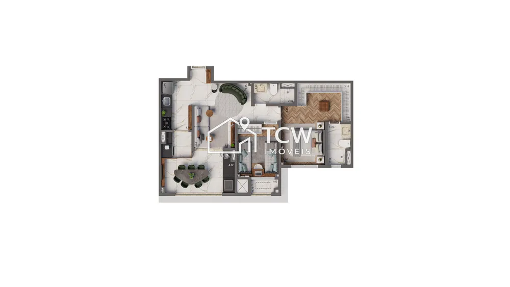 Apartamento, 3 quartos, 125 m² - Foto 2