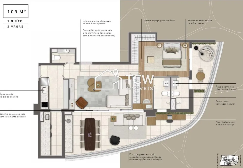 Apartamento, 2 quartos, 109 m² - Foto 12