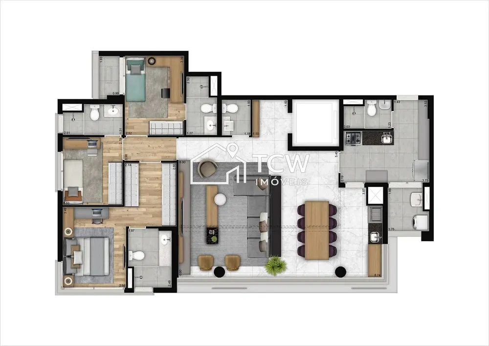 Apartamento, 3 quartos, 132 m² - Foto 12