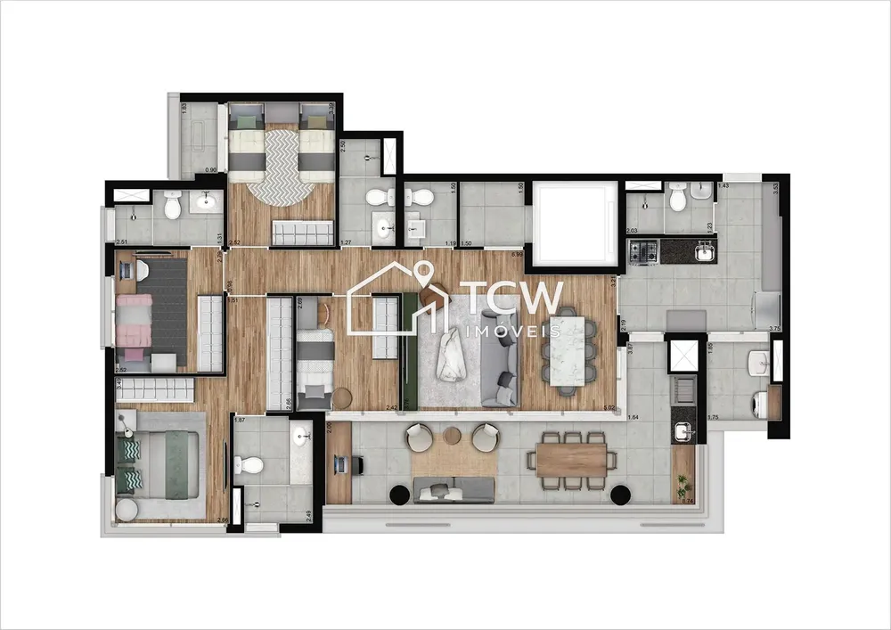 Apartamento, 3 quartos, 132 m² - Foto 11