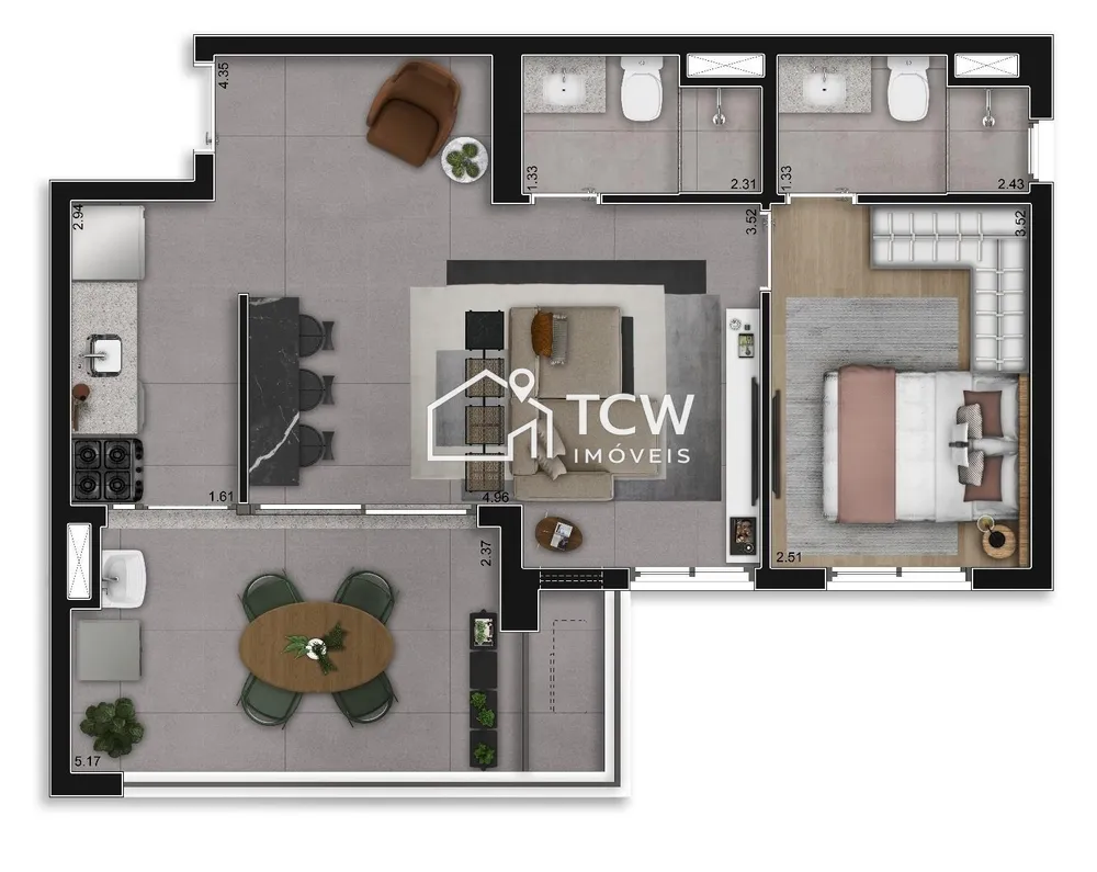 Apartamento, 2 quartos, 60 m² - Foto 12