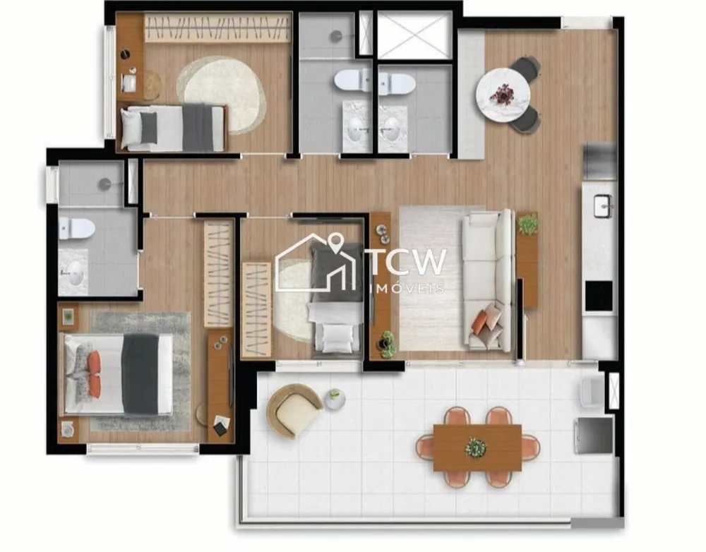 Apartamento, 3 quartos, 78 m² - Foto 12