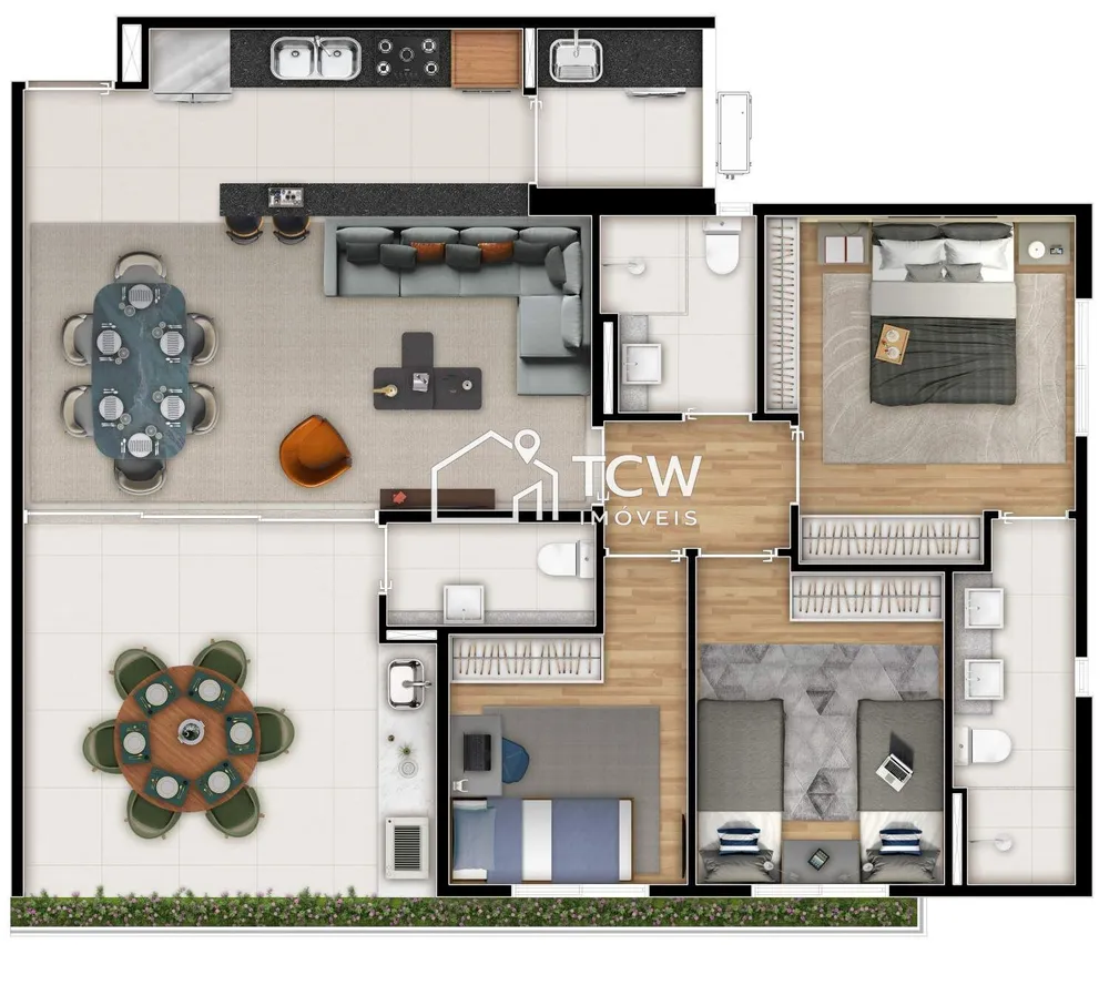 Apartamento, 2 quartos, 89 m² - Foto 3